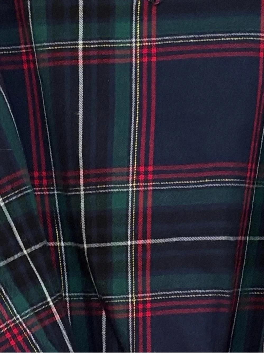 The Children's Place Navy Tartan Plaid Long-Sleeve Belted Dress Girls Size 16